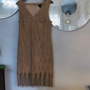 Dress rose gold champagne